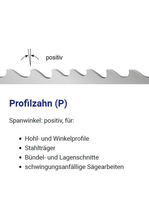 Bandsägeblatt - Profilzahn-(P)