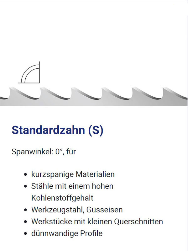 Bandsägeblatt - Standardzahn-(S)