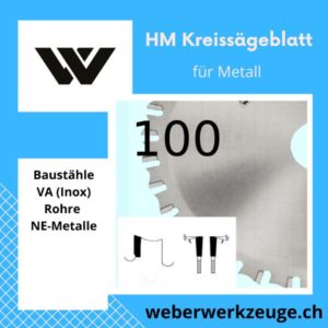 HM Kreissägeblatt 100 für Metall